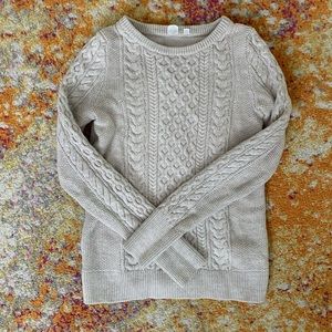 Gap Cream Chunky Knit Sweater, Size S